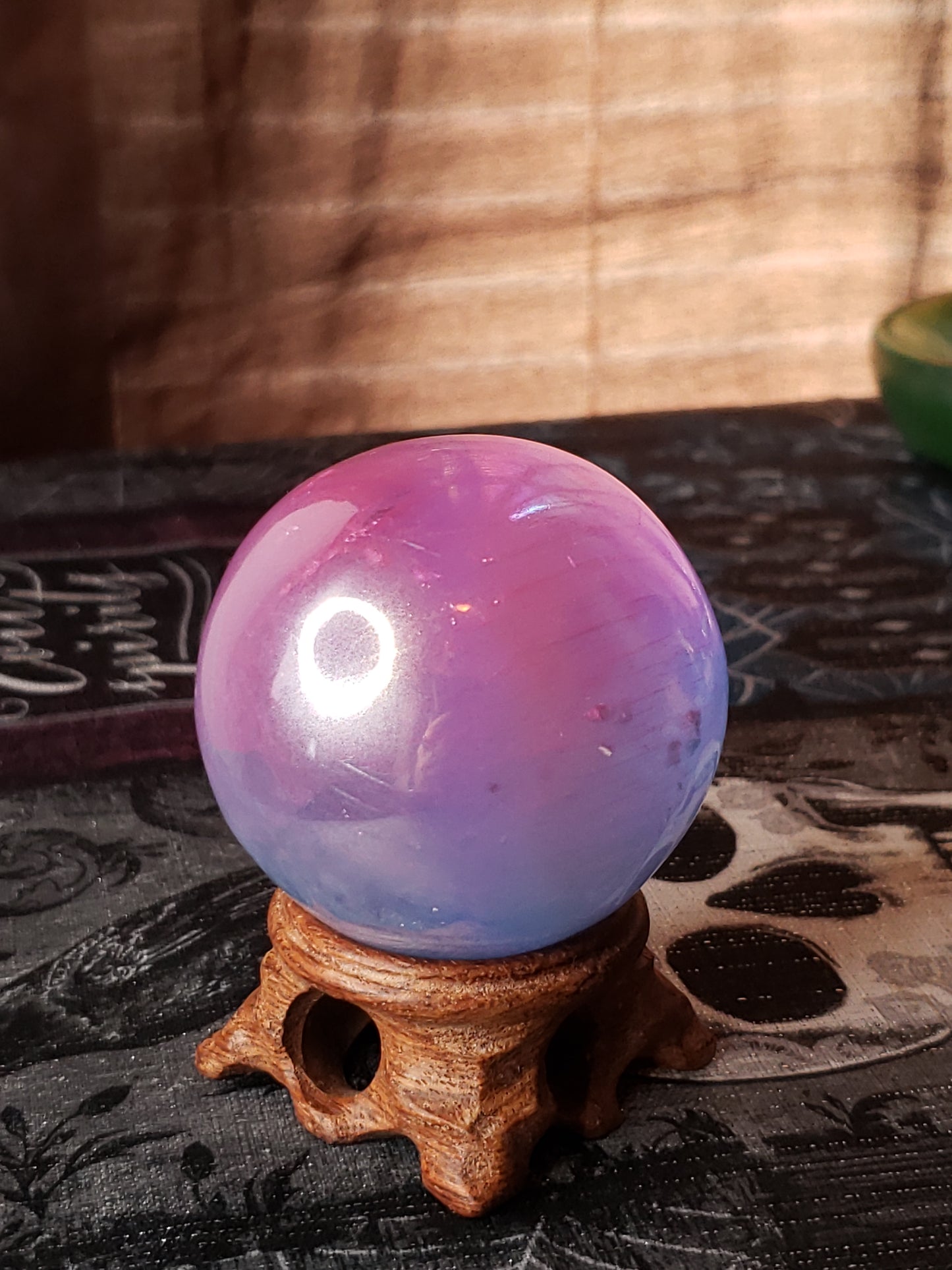 Aura Selenite Sphere