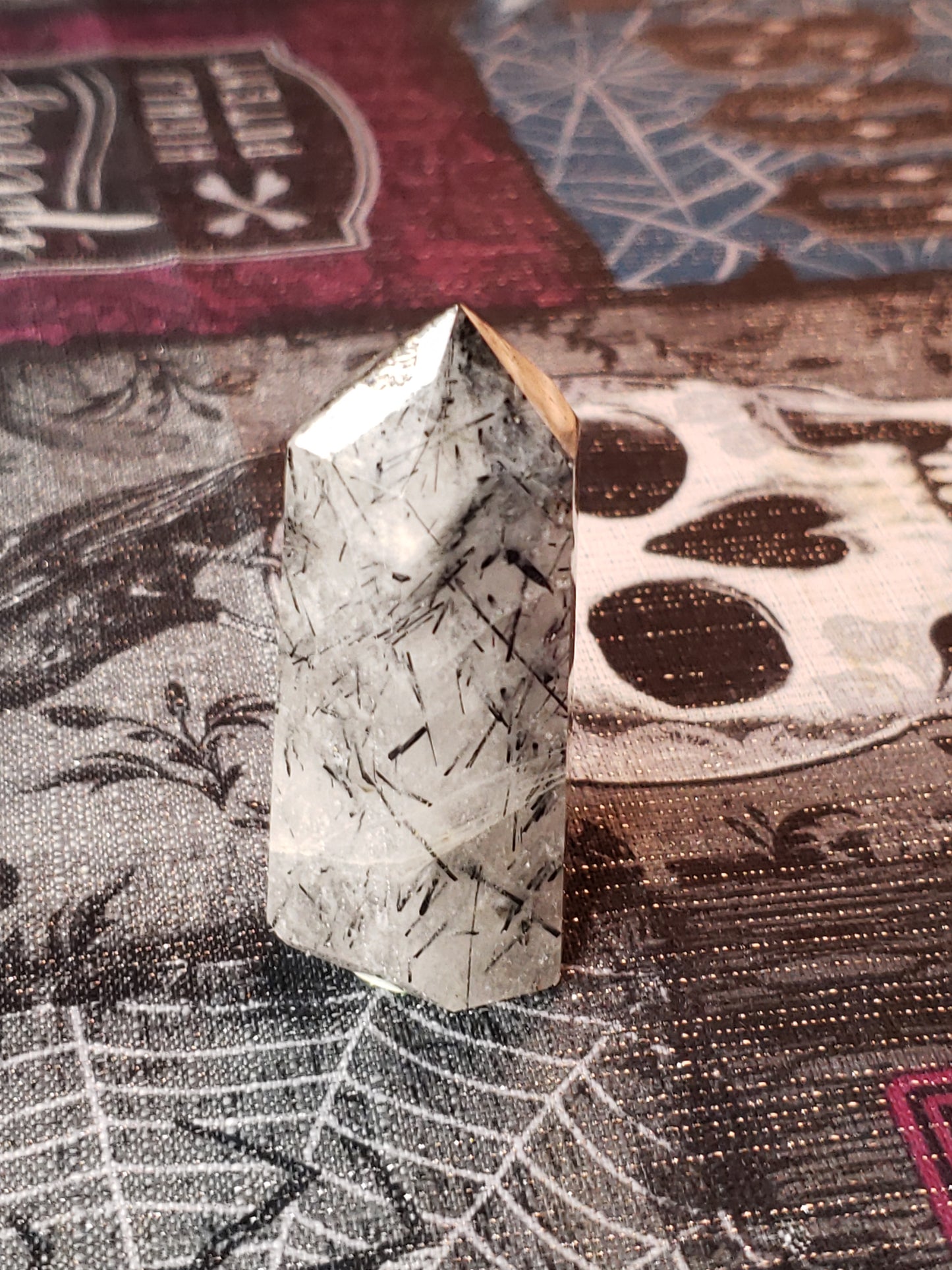 Black Rutile Quartz Tower