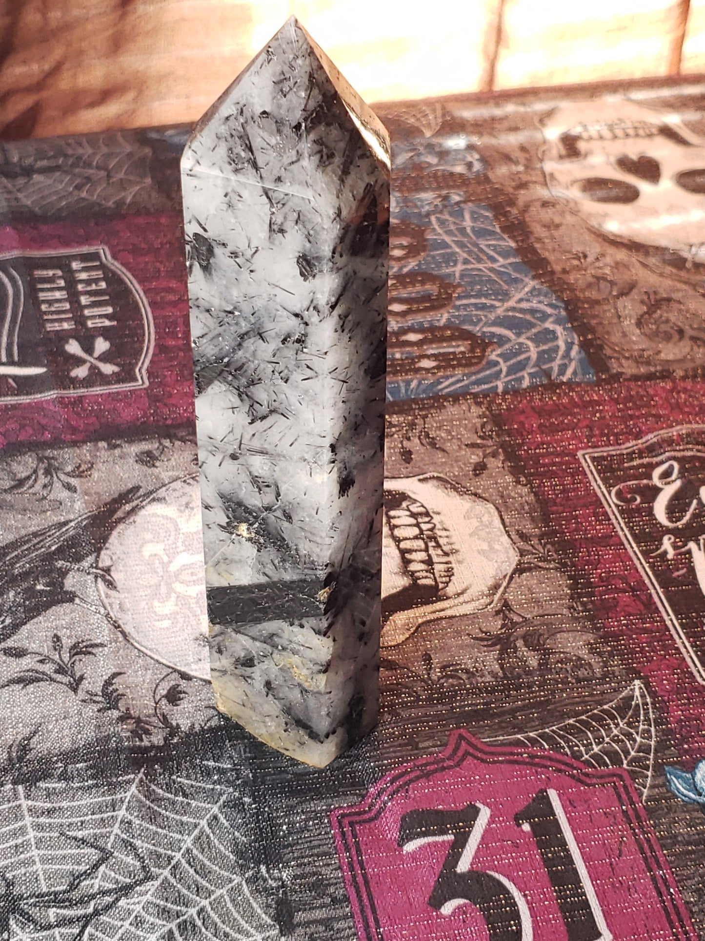 Black Tourmaline/Clear Quartz Tower