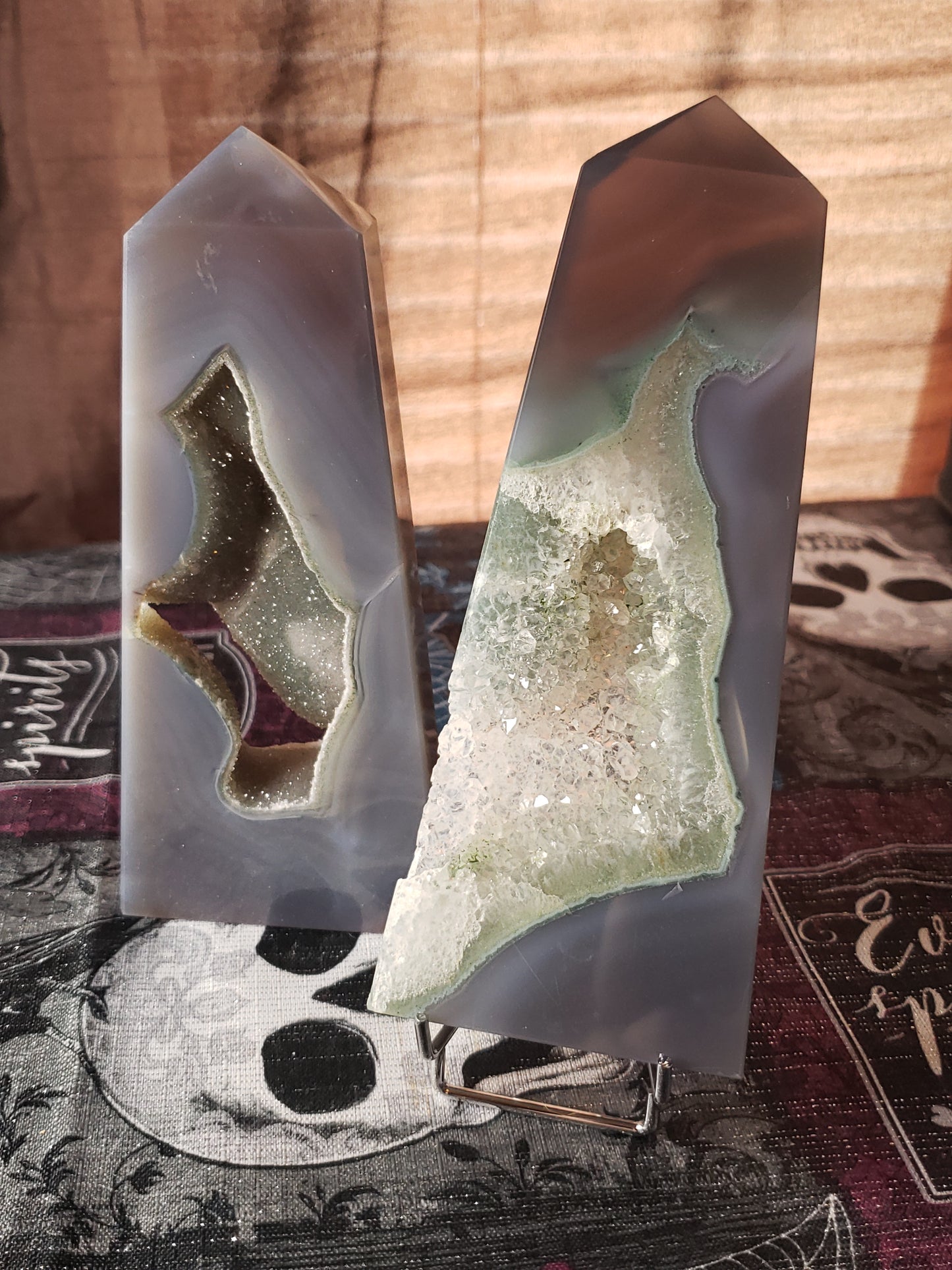 Druzy Agate Tower