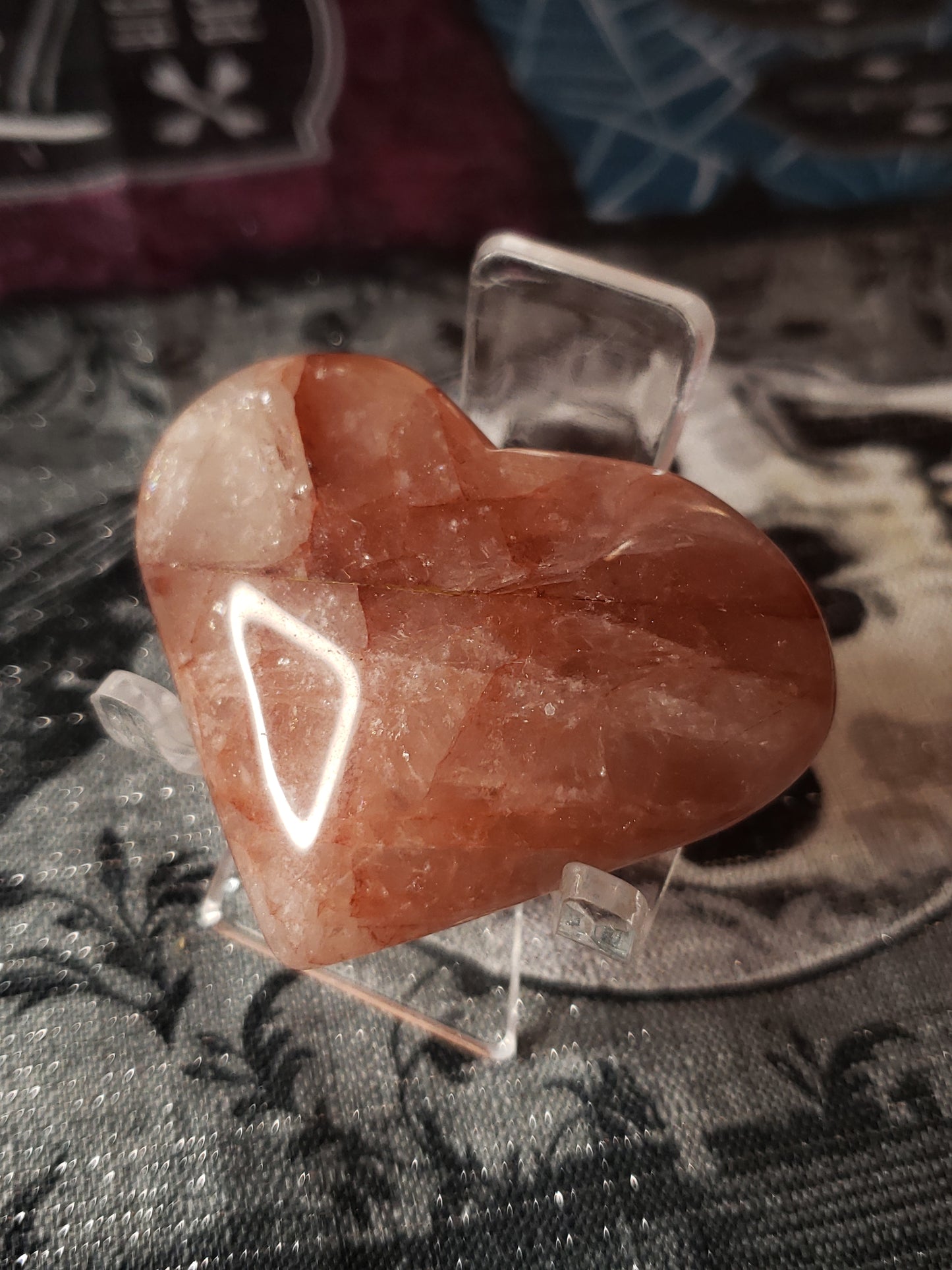 Fire Quartz hearts