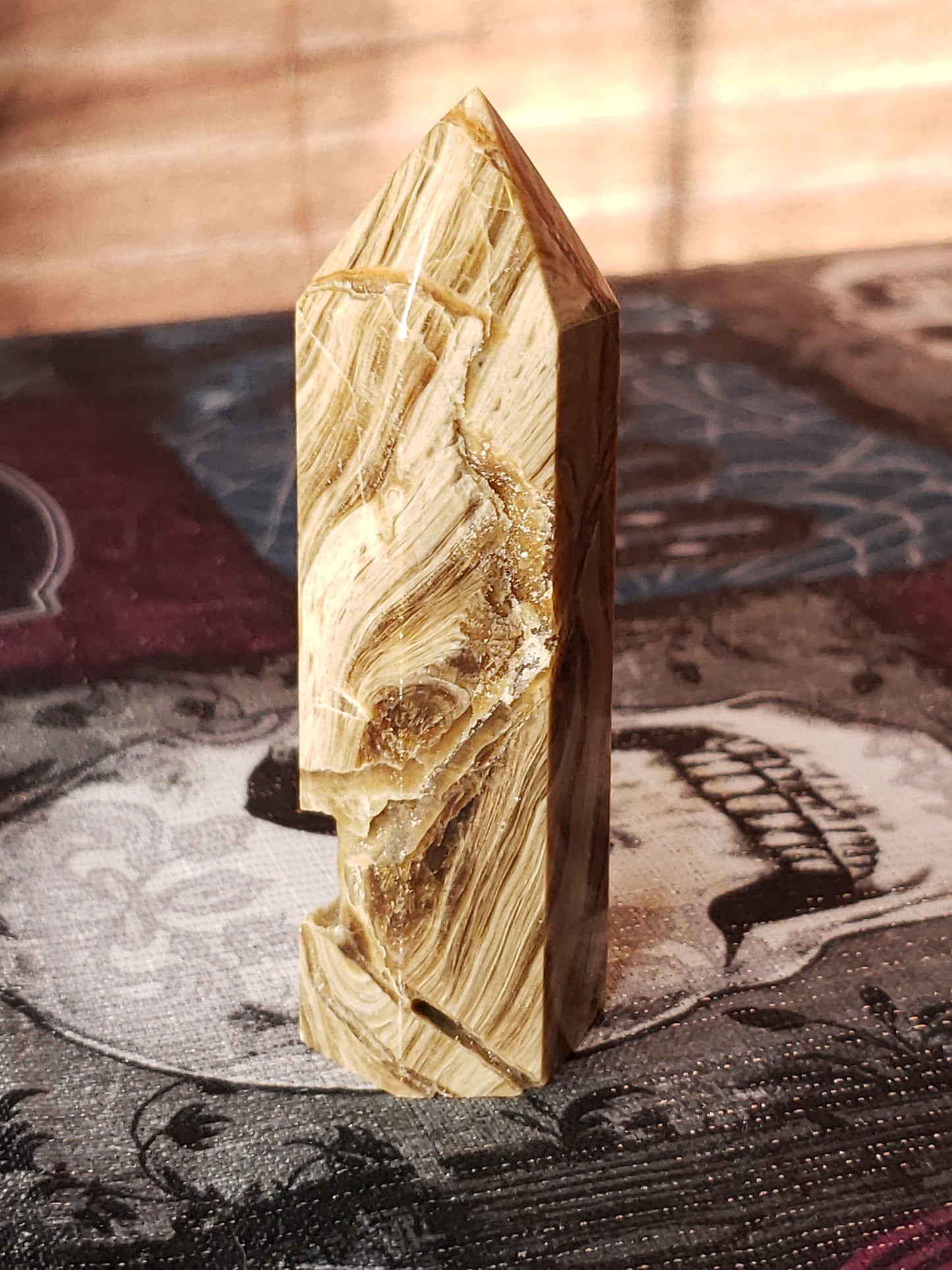 Amber Calcite Tower