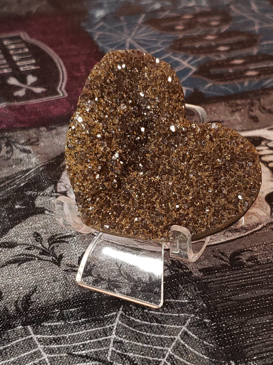 Amethyst Cluster Heart