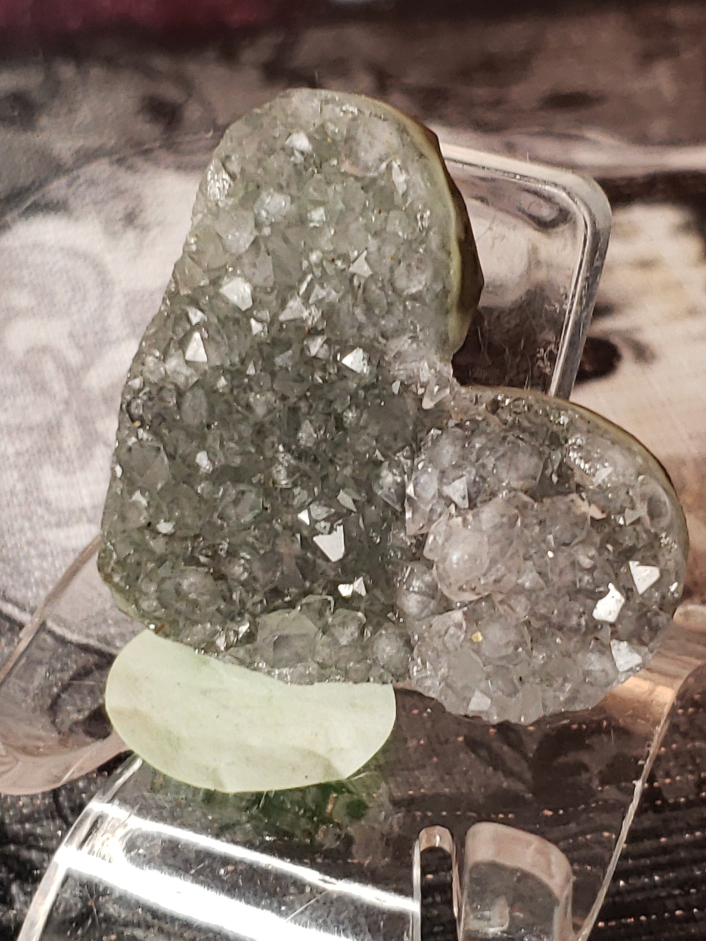 Amethyst Cluster Heart