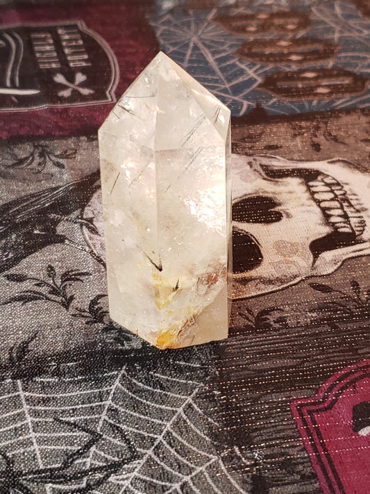 Black Rutile Quartz Tower