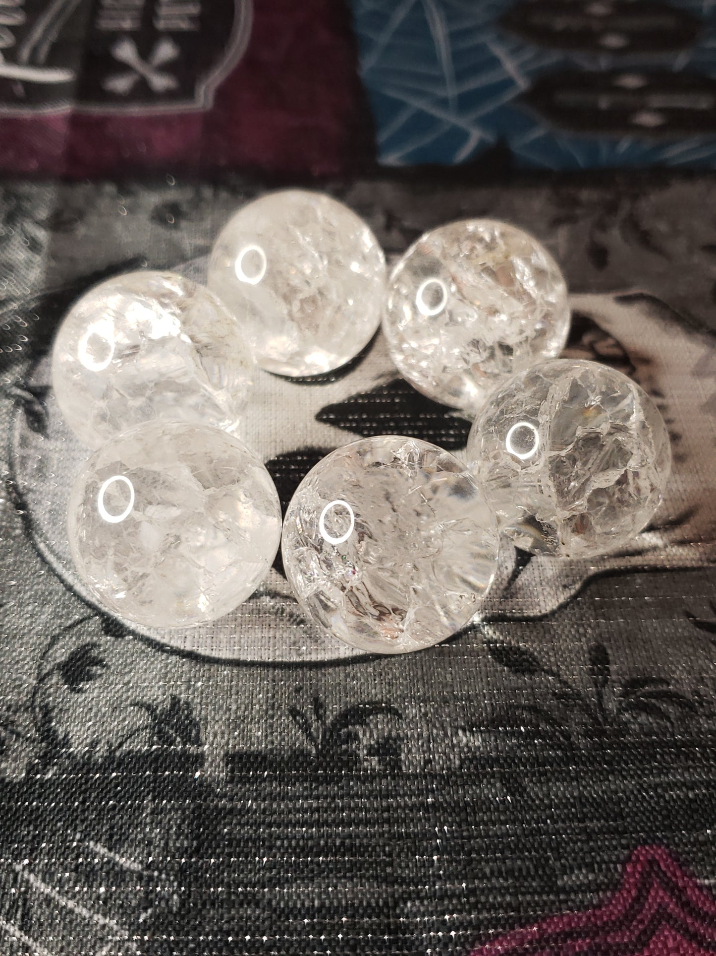Crackle Quartz Sphere