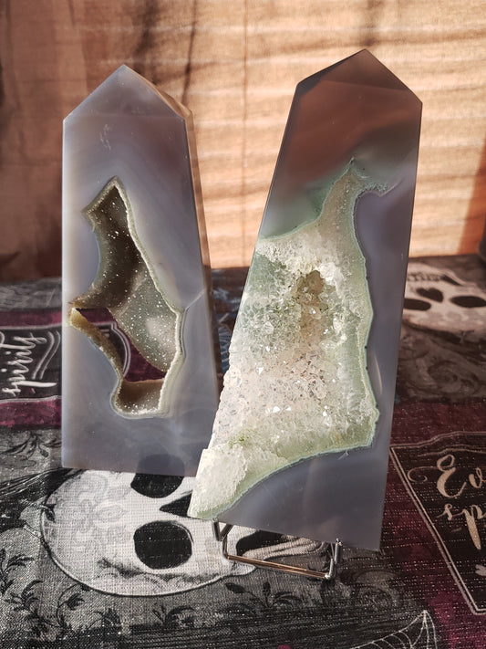 Druzy Agate Tower