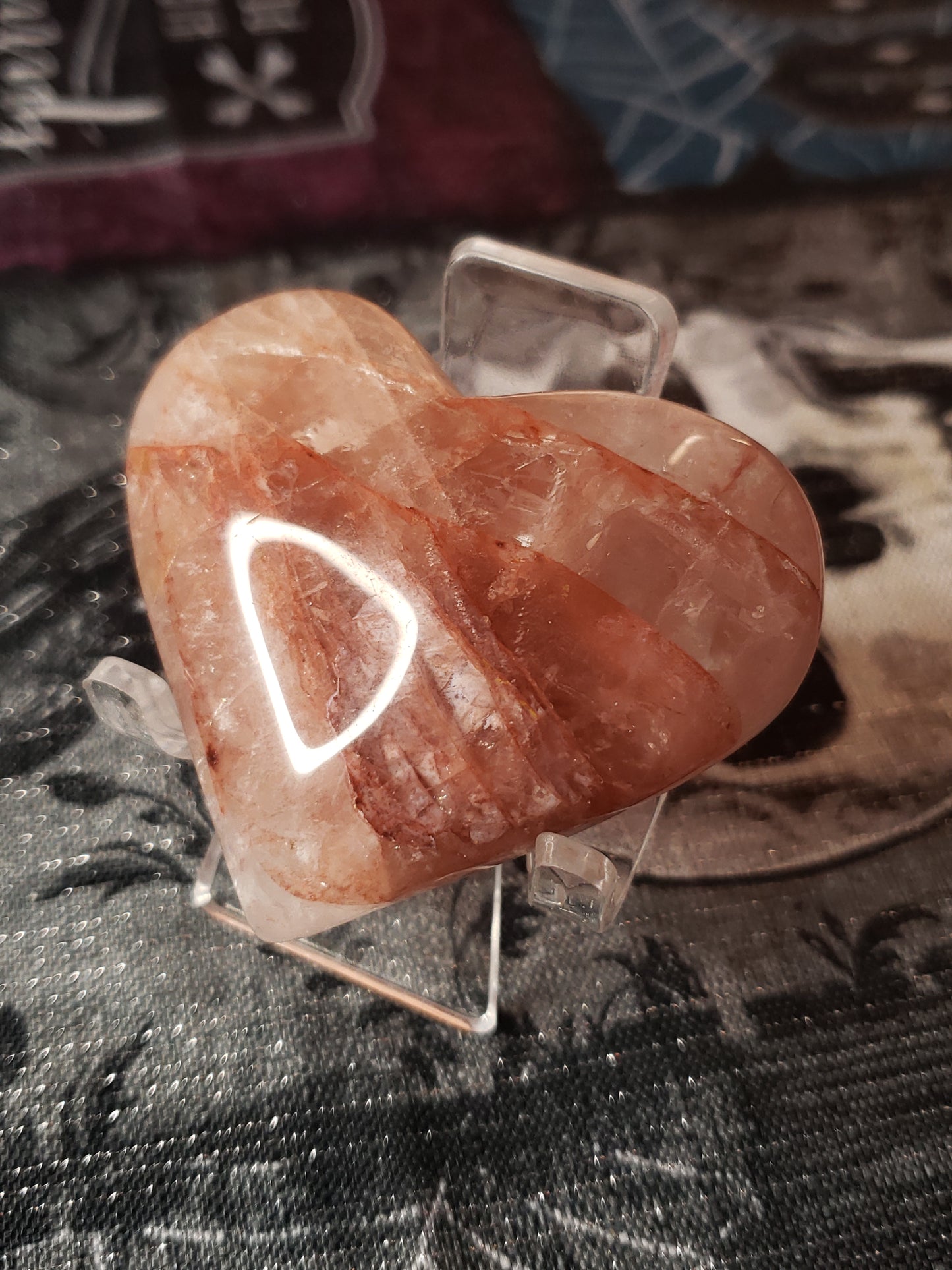 Fire Quartz hearts