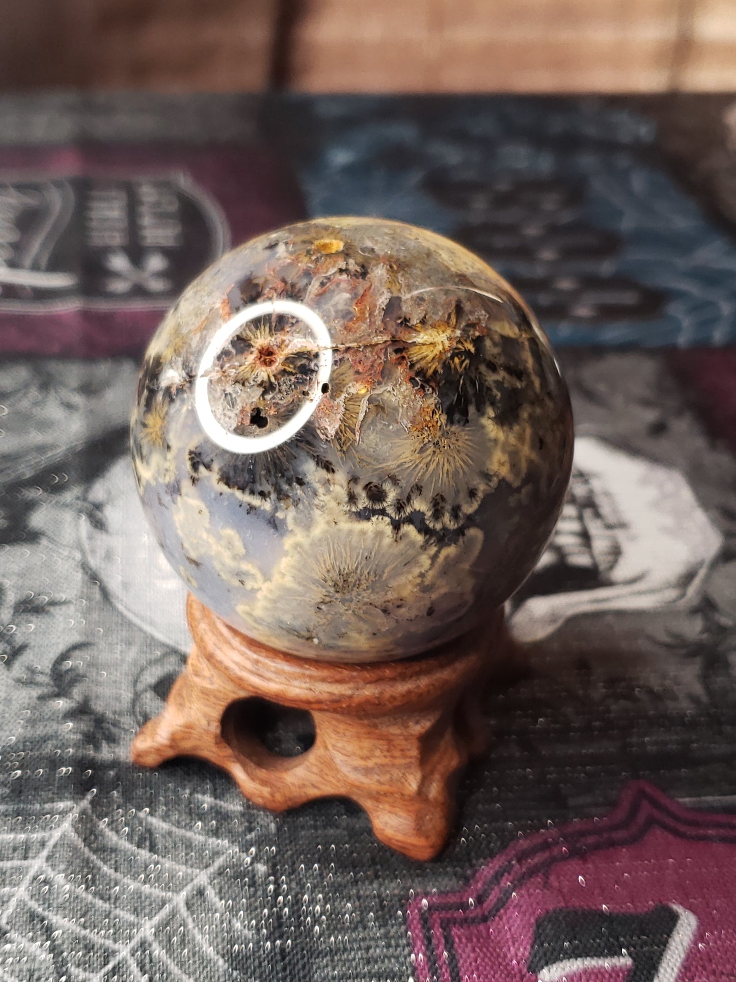 Golden Rutilated Agate Sphere