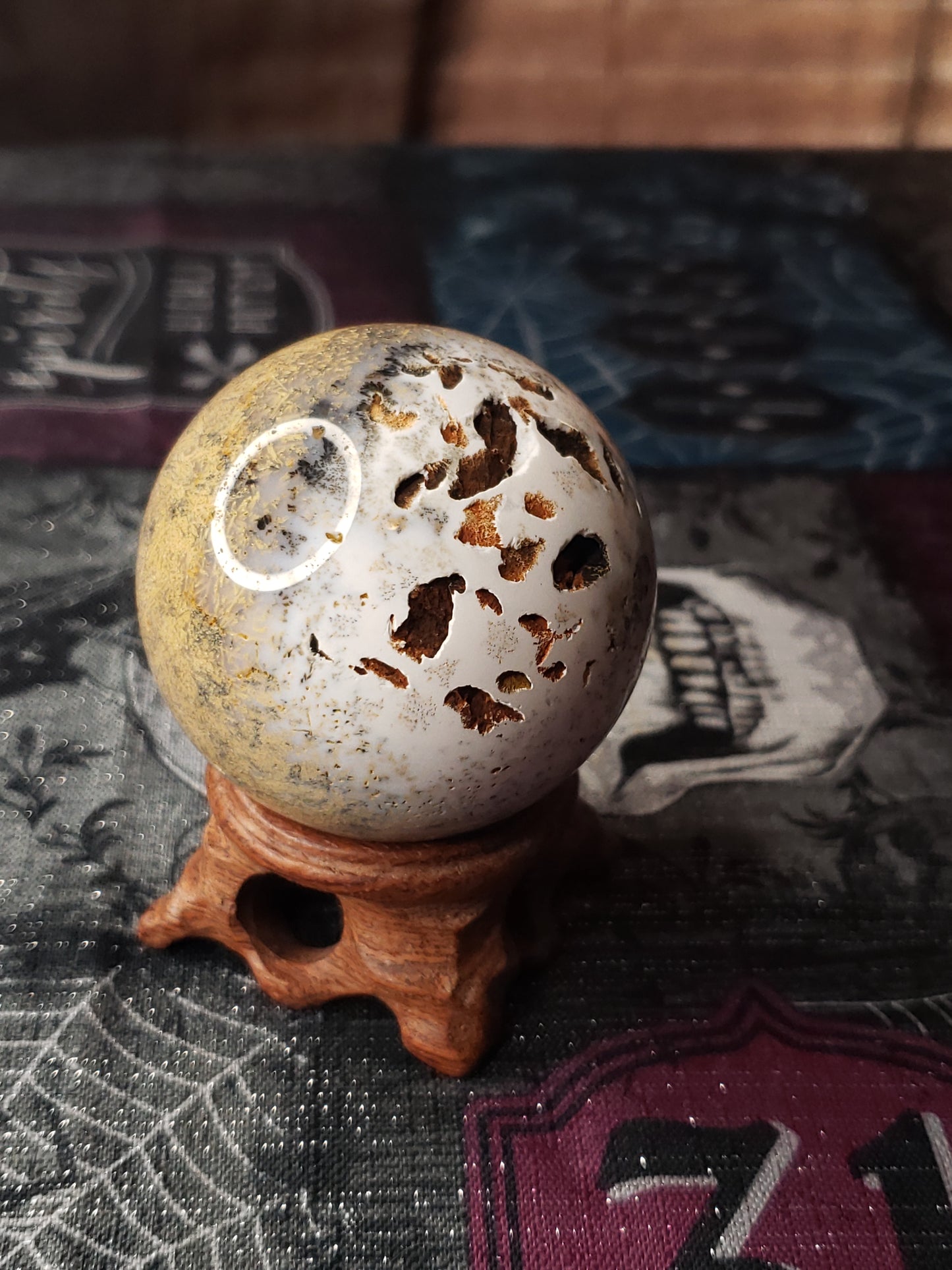 Golden Rutilated Agate Sphere