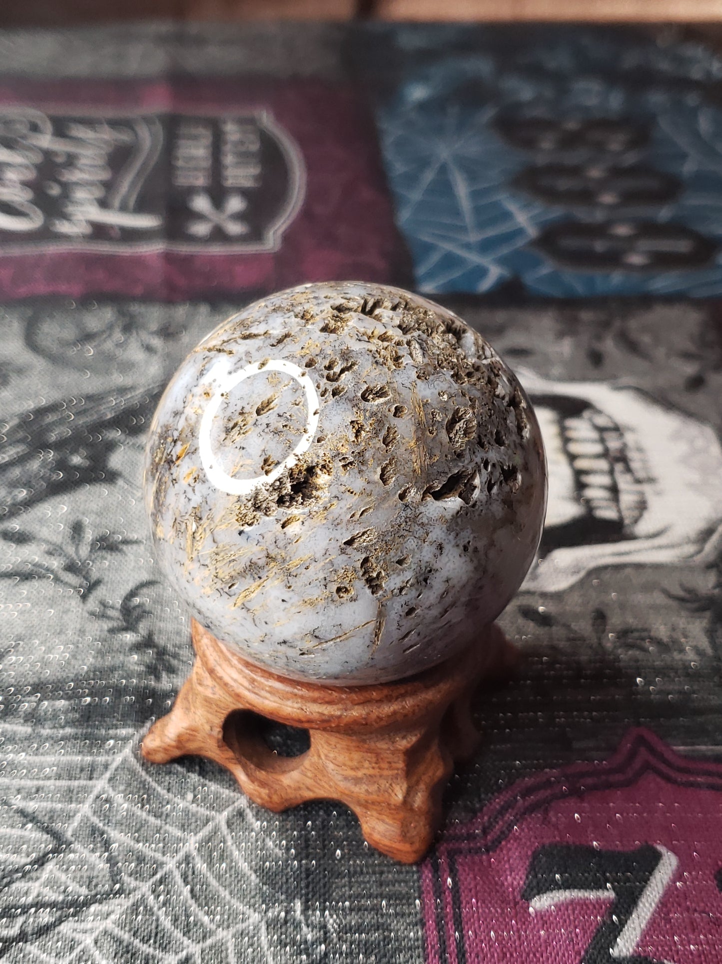 Golden Rutilated Agate Sphere