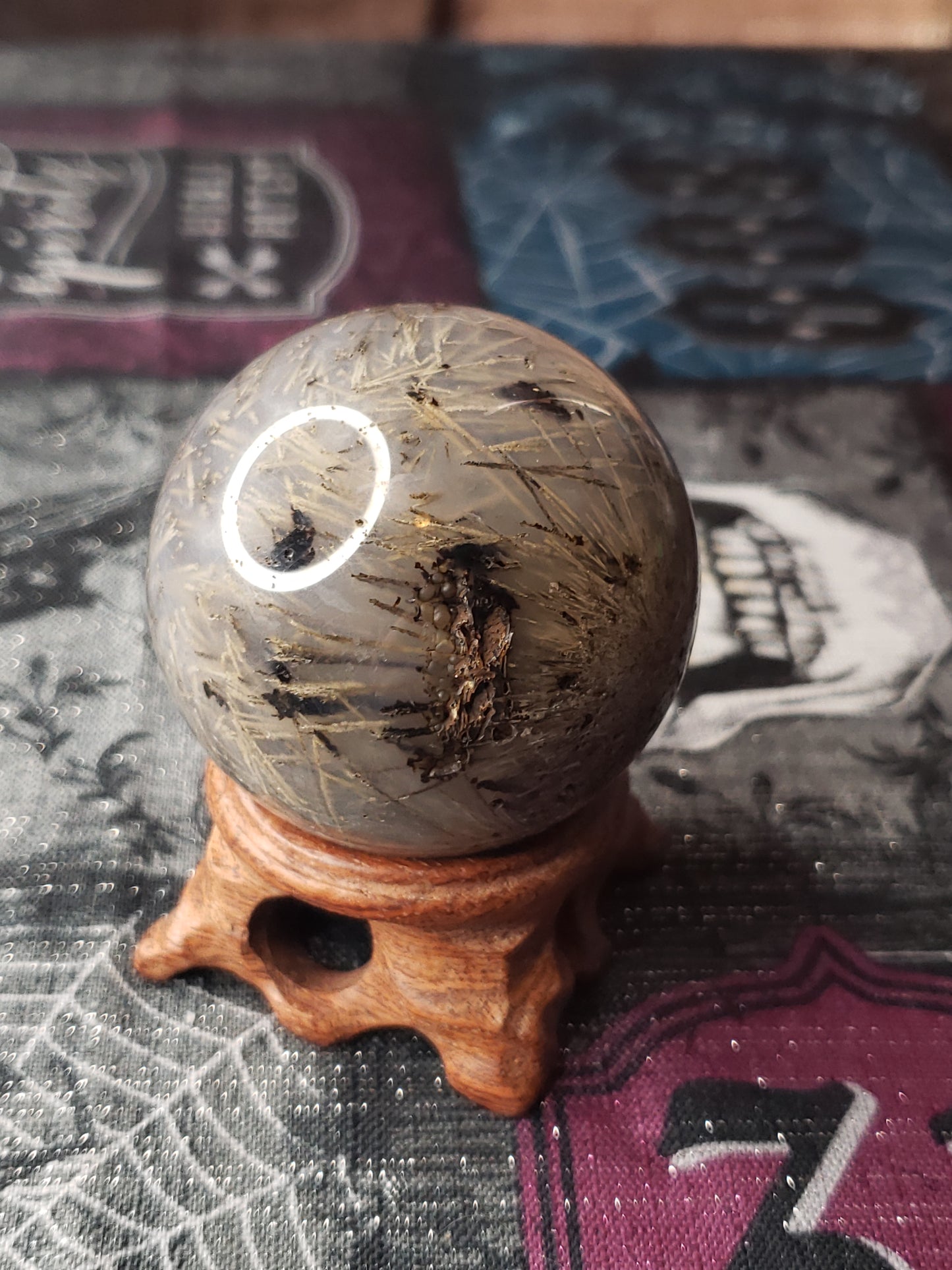 Golden Rutilated Agate Sphere