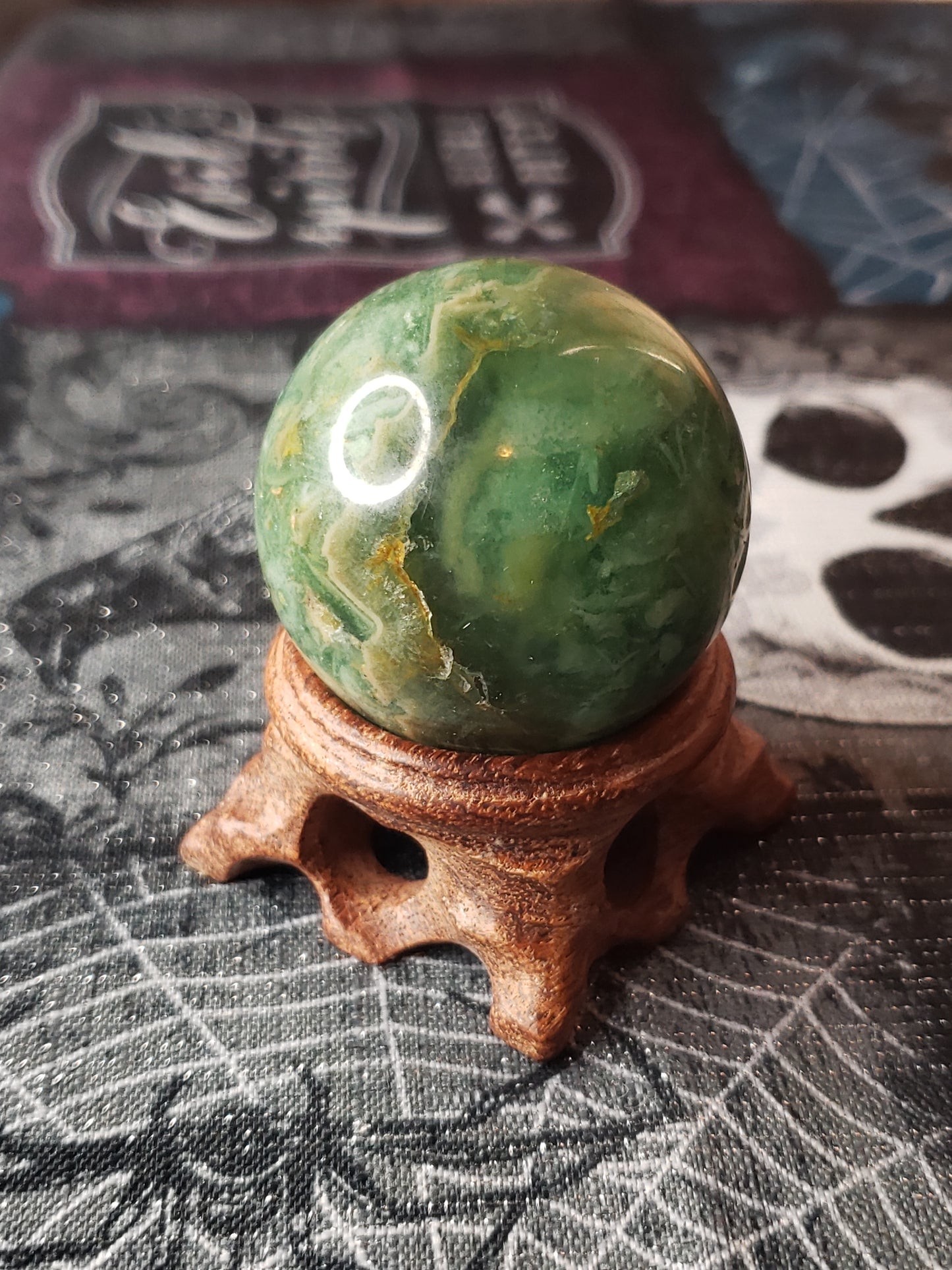 Green Quartz Sphere