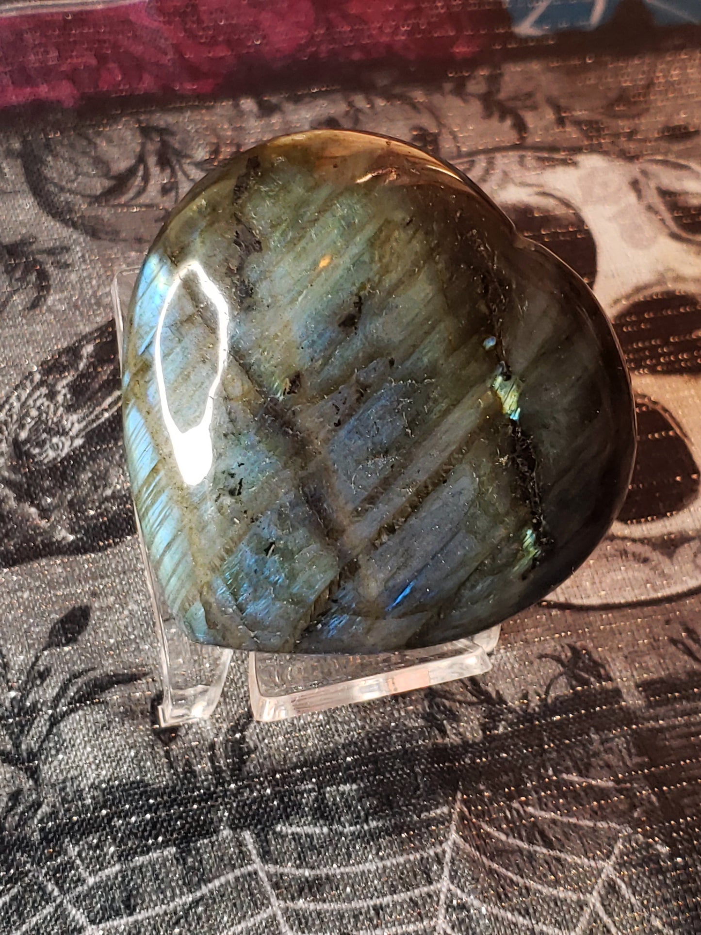 Labradorite Heart Palm