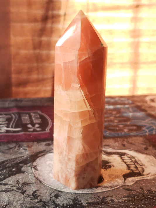 Red Calcite Tower