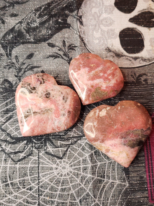 Rhodochrosite Hearts