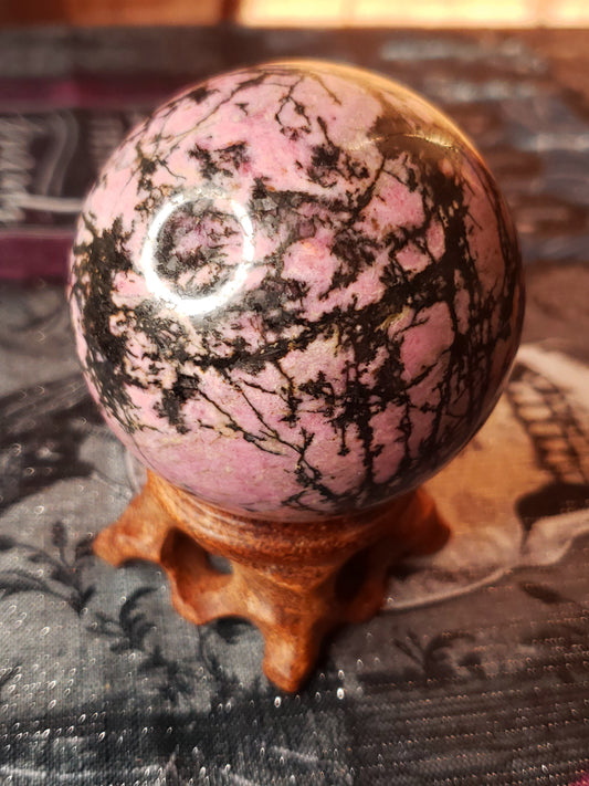 Rhodonite Sphere