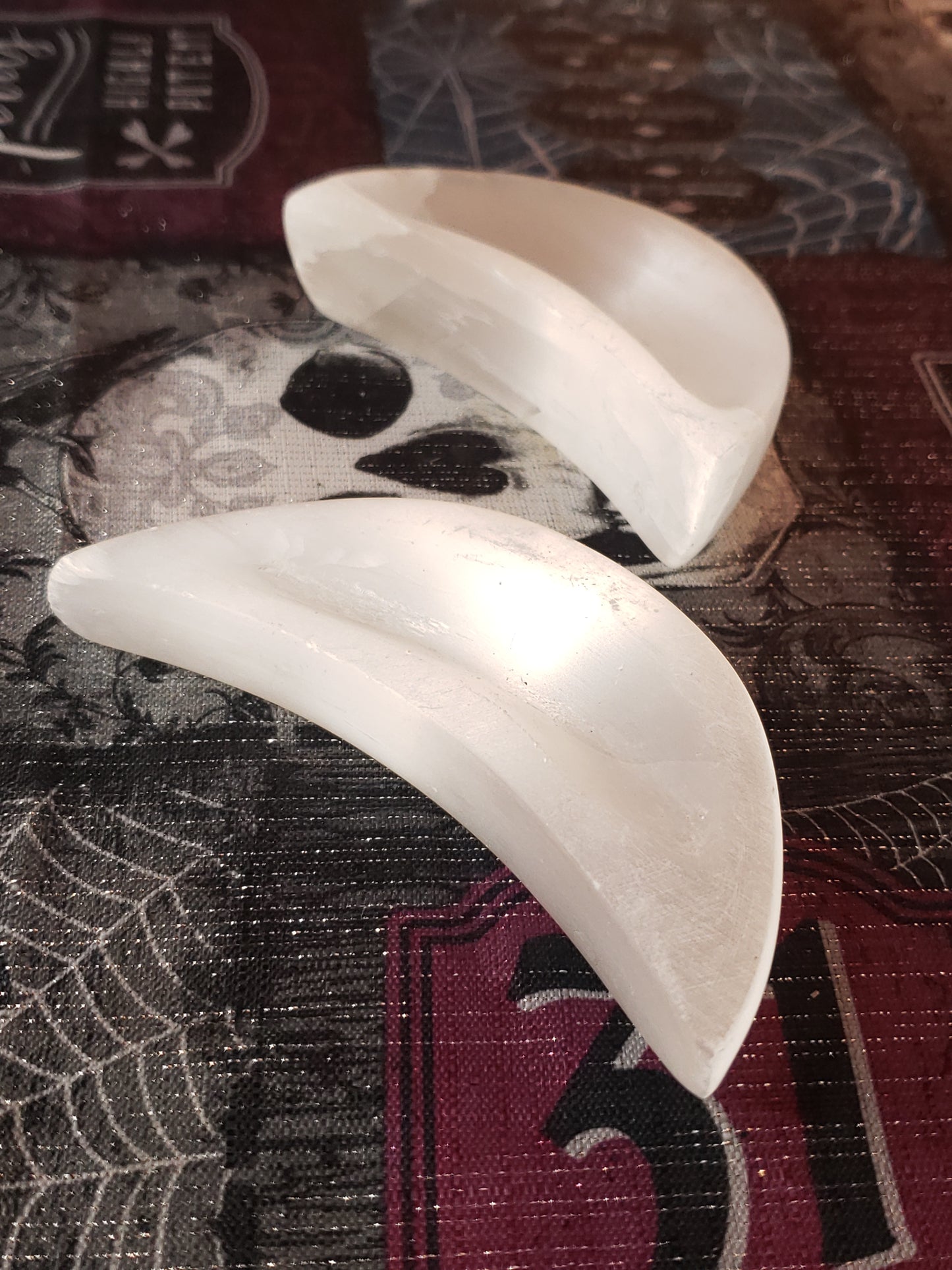 Selenite Moon Bowl